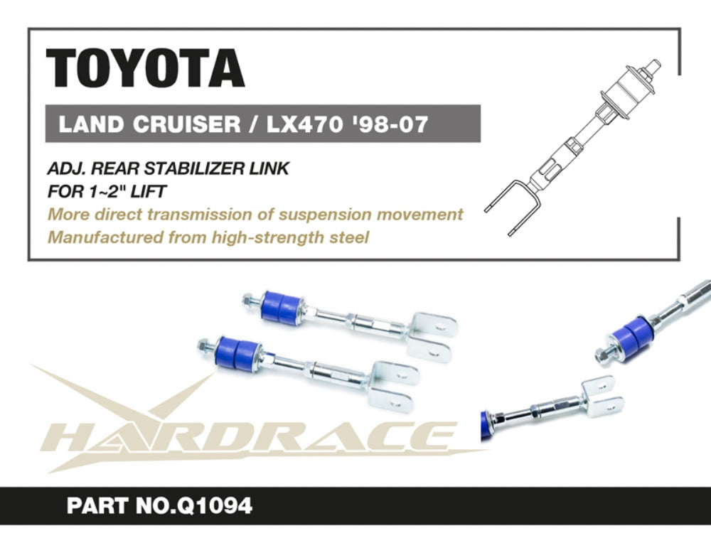 Hardrace Rear Adjustable Stabilizer Link Toyota Land Crusier 98-07 / Lexus LX470 98-07