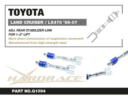 Hardrace Rear Adjustable Stabilizer Link Toyota Land Crusier 98-07 / Lexus LX470 98-07