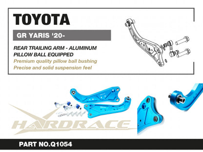 Hardrace Pillow Ball Rear Trailing Arm Toyota GR Yaris 2020+ Rear Trailing