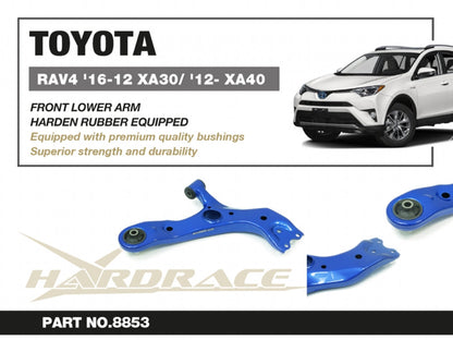 Hardrace Hardened Rubber Front Lower Arm Toyota RAV4 06-12 XA30 / 12- XA40 / Alphard 08-15 ANH2#