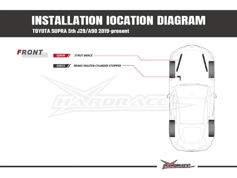 Hardrace Brake Master Cylinder Stopper LHD Toyota Supra J29 19