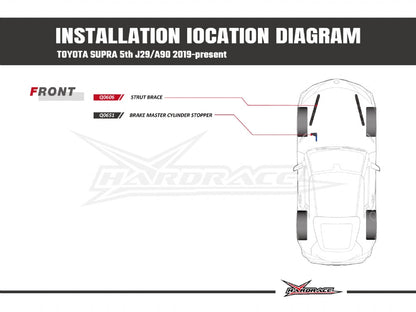 Hardrace Brake Master Cylinder Stopper LHD Toyota Supra J29 19