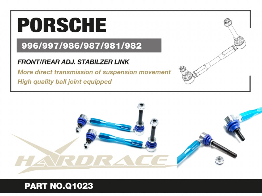 Hardrace Adjustable Stabilizer Link 10mm Porsche 996 / 997 C2 Front, / 986 / 987 Front&rear, 981