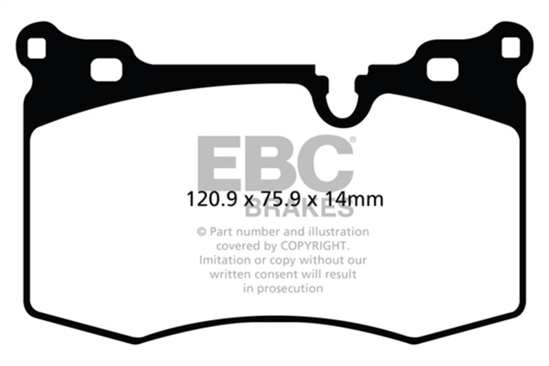 EBC Brakes DP51854NDX Bluestuff NDX Full Race Brake Pads for 09-15 Cooper