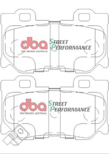 DBA Rear Street Performance Brake Pads | Infiniti G37 (08-13) (DB2401SP)