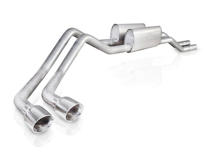 Stainless Works 2004-08 F150 5.4L Exhaust 2-1/2in Chambered Mufflers Behind Passenger Tire Exit | Ford F150 (04-08) (08F150TDRT)