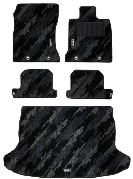 HKS Floor Mat (Monotone Oil Color - 5 Piece Set) - Toyota GR86 ZN8 / Subaru BRZ ZD8 LHD 2022+