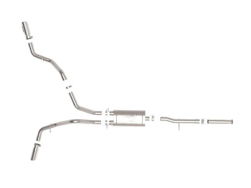 aFe Apollo GT Cat-Back Exhaust | GM Trucks (09-18) V6-4.3L / V8-4.8 / 5.3L Dual Rear Side Exit Polish Tips (49-44134-P)