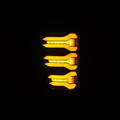 AlphaRex 21-23 Ford F150 LUXX-Series LED Tail Lights Black