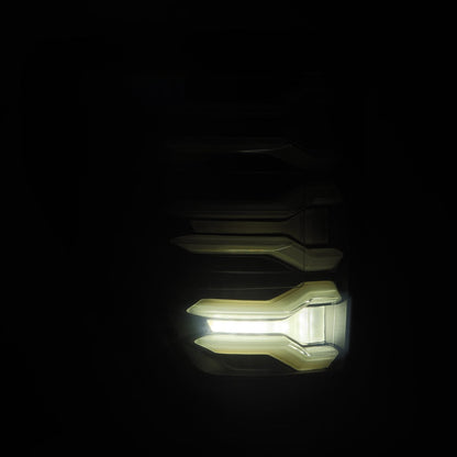 AlphaRex 21-23 Ford F150 LUXX-Series LED Tail Lights Black
