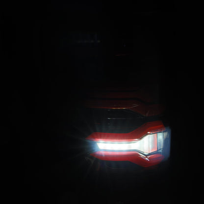AlphaRex 21-23 Ford F150/F150 Raptor LUXX-Series LED Tail Lights Black-Red