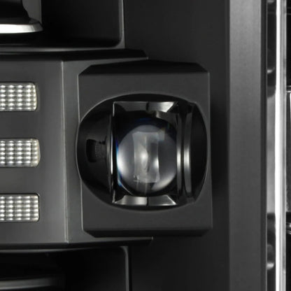 AlphaRex 21-23 Ford F150 PRO-Series Halogen Projector Headlights Black
