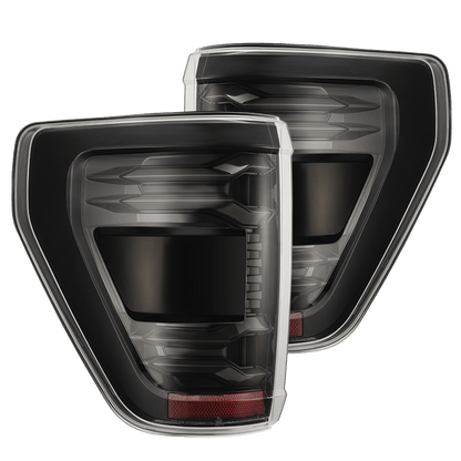 AlphaRex LUXX LED Taillights | Ford F-150 21-26 (653060) (Black w/ BLIS)