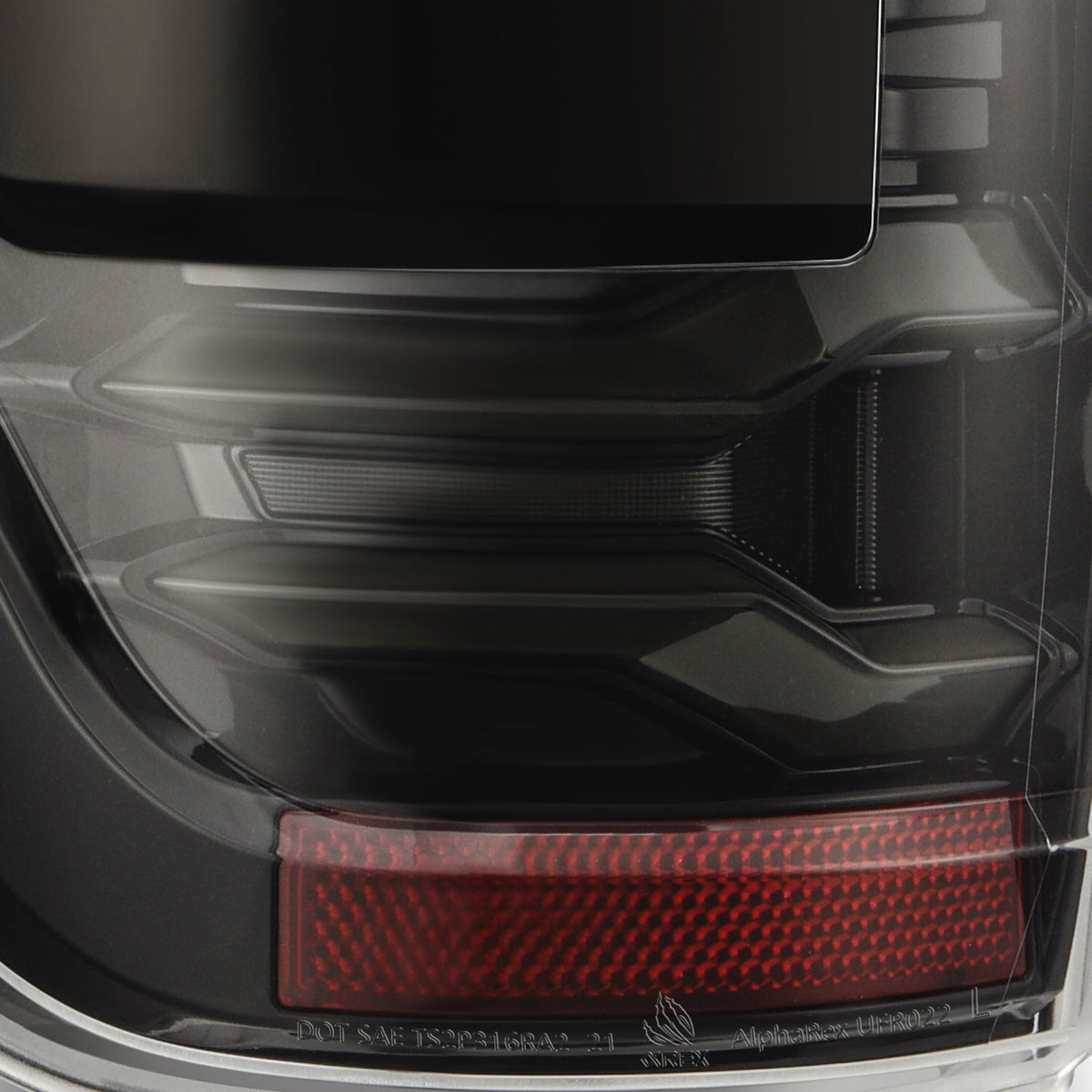 AlphaRex LUXX LED Taillights | Ford F-150 21-26 (653060) (Black w/ BLIS)