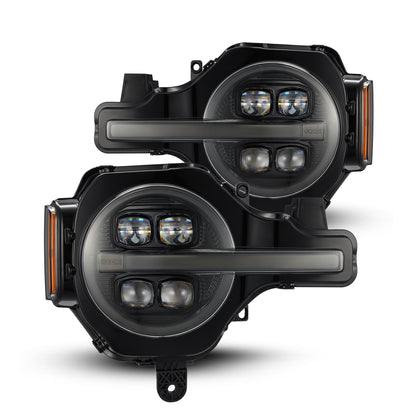 AlphaRex 21-25 Ford Bronco / 22-25 Ford Bronco Raptor NOVA-Series LED Projector Headlights Alpha-black