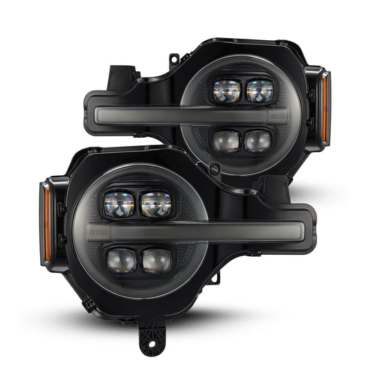 AlphaRex 21-25 Ford Bronco / 22-25 Ford Bronco Raptor NOVA-Series LED Projector Headlights Alpha-black