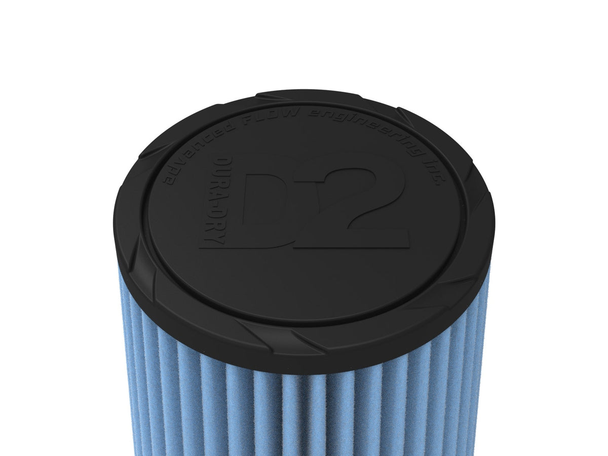aFe Magnum FORCE Intake Replacement Air Filter w/ D2 Dura-Dry 4in Fx6in Bx4-3/4in Tx7in H (w/ Bumps)