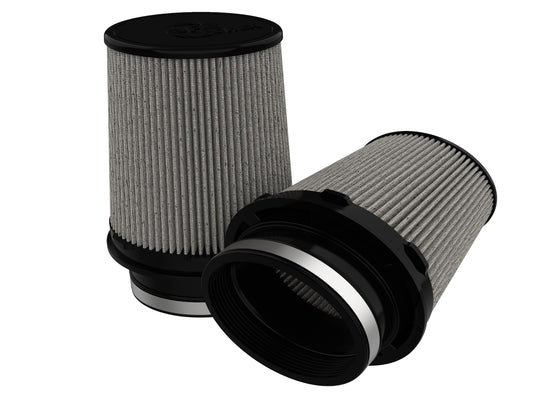 aFe Black Series Replacement Filter w/ Pro DRY S Media 4.5x3IN Fx6x5IN Bx5x3-.75 Tx7IN H - (Pair)