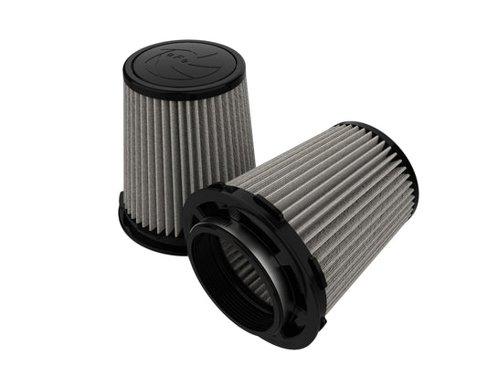aFe MagnumFLOW Pro Dry S Air Filter 4in F x 6in B MT2 x 4-3/4 T x 7in H (Inverted)