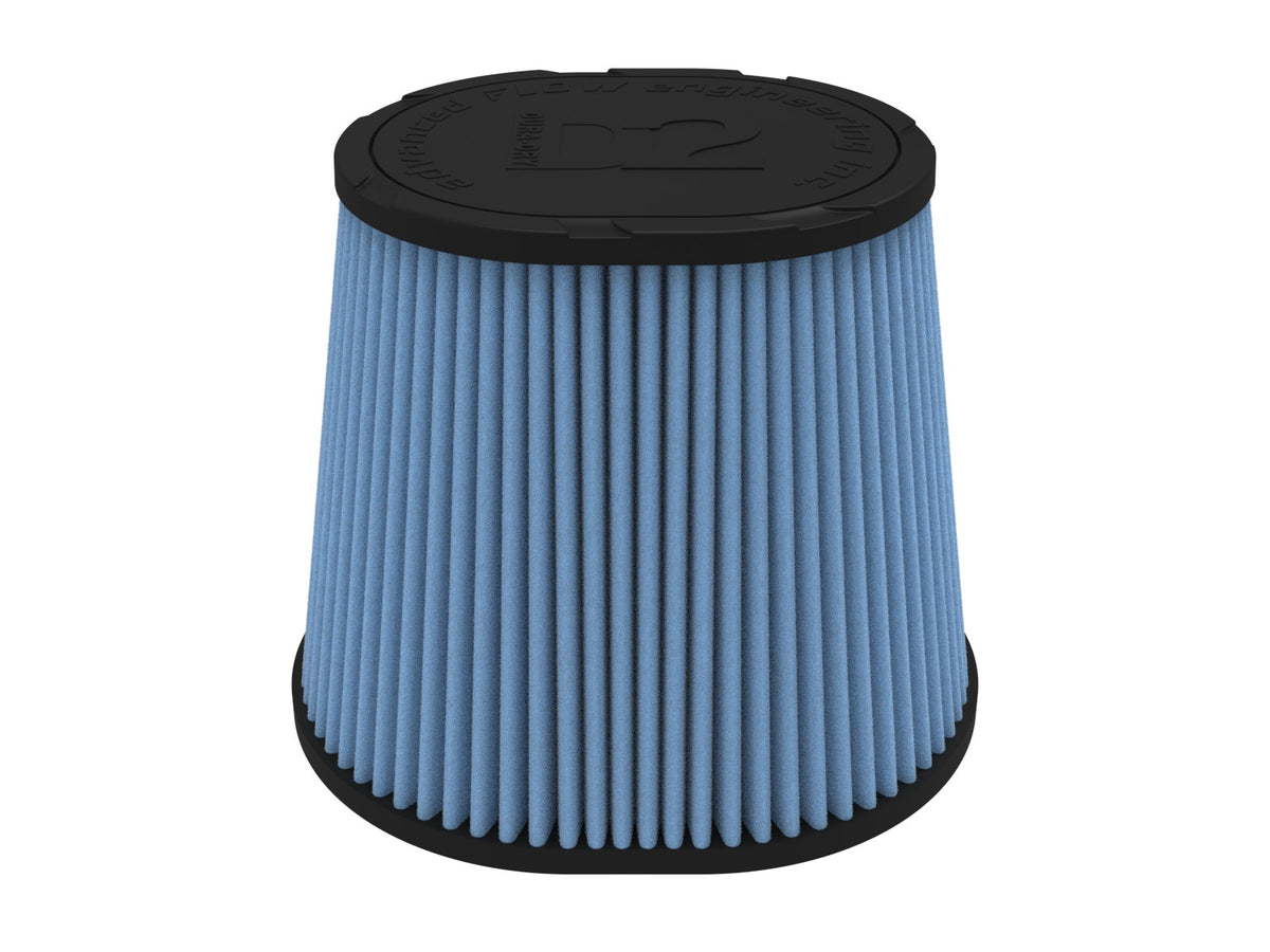 aFe Magnum FORCE Intake Rplacmnt Filter D2 Dura-Dry 4in Fx(9x7-1/2)in Bx(6-3/4x5-1/2)in Tx7-1/2in H