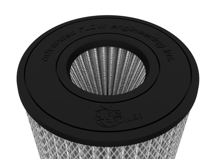 aFe MagnumFLOW Pro DRY S Universal Air Filter 4in F x 6.5n B x 6.5in T (Inv) x 8in H