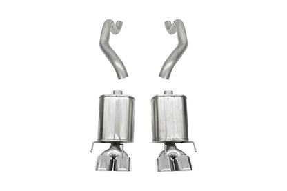 CORSA Xtreme, Sport / 2.5 in Axle-Back 4.5 in Twin Tips | 2005-2008 Corvette C6 (21010, 21009)