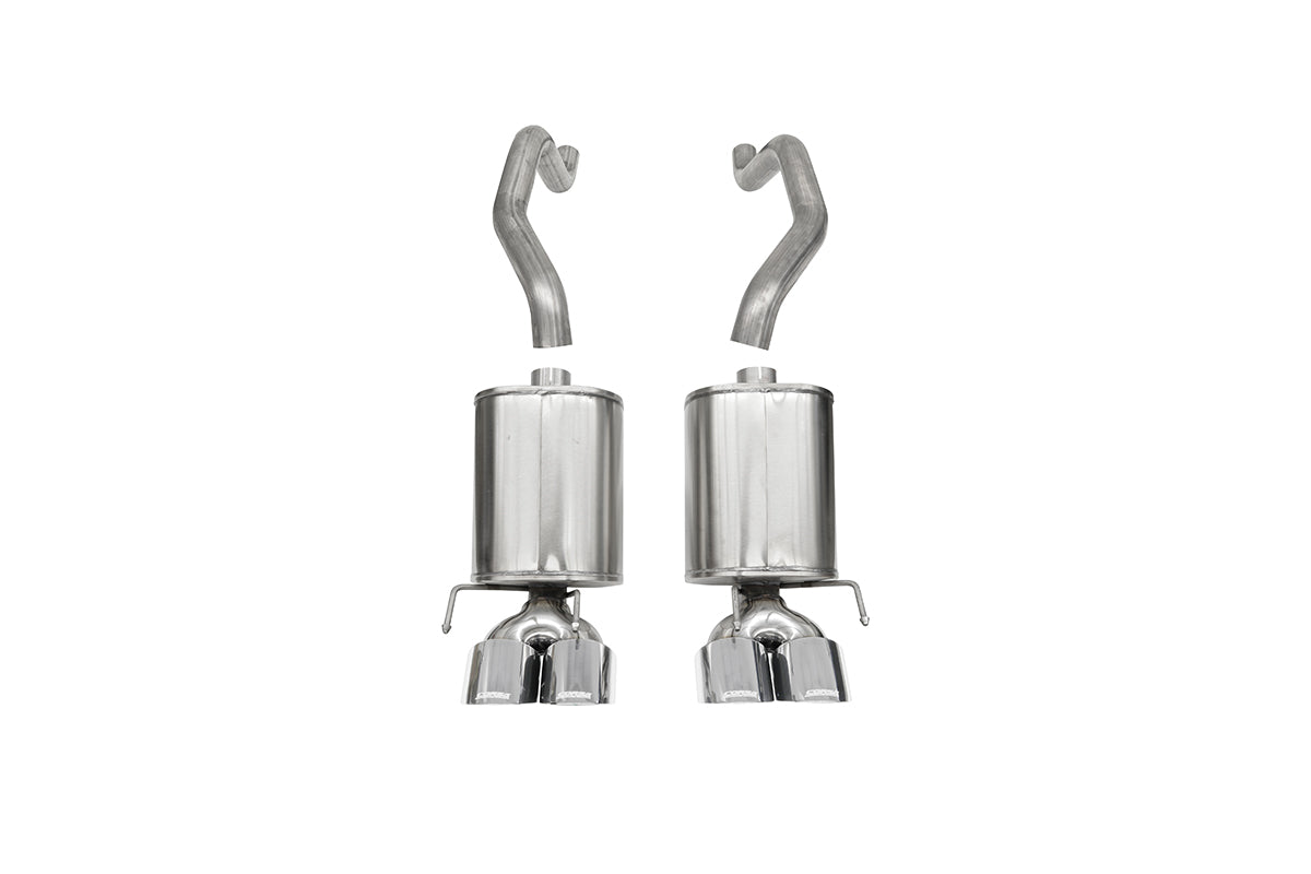 CORSA Xtreme, Sport / 2.5 in Axle-Back 4.5 in Twin Tips | 2009-2013 Corvette C6 (21012, 21011)