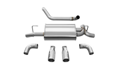 CORSA Sport, Touring / 2.5 in Axle-Back Rolled 4.0 in | 2018-25 Jeep Wrangler JLU/JL 3.6L, 2019-23 2.0T (21014, 21016)