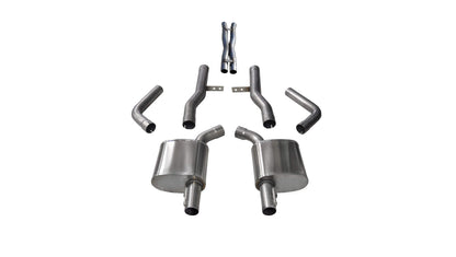 CORSA Xtreme / 2.75 in Cat-Back No Tips | 2017-2022 Charger, 300 5.7L (21018)