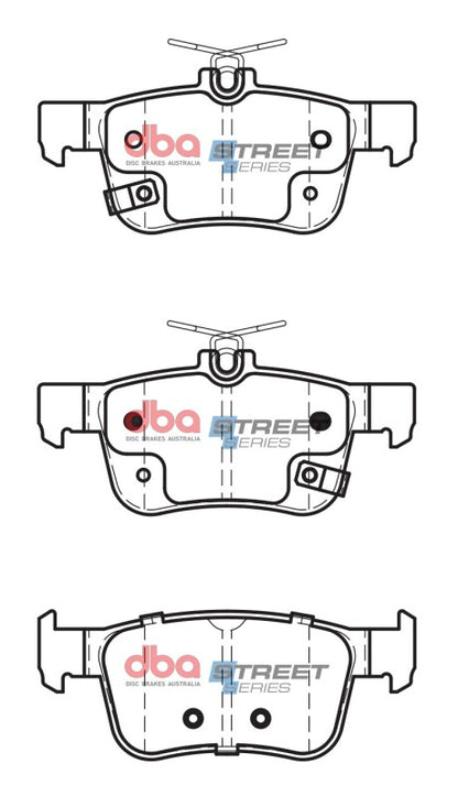 DBA Rear Street Series Brake Pads | Honda Civic Si (17-21) (DB2429SS)