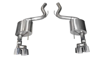 CORSA Sport, Touring / 3.0 in Axle-Back 4.0 in Twin Tips | 2018-2023 Mustang GT Coupe (21039, 21041)