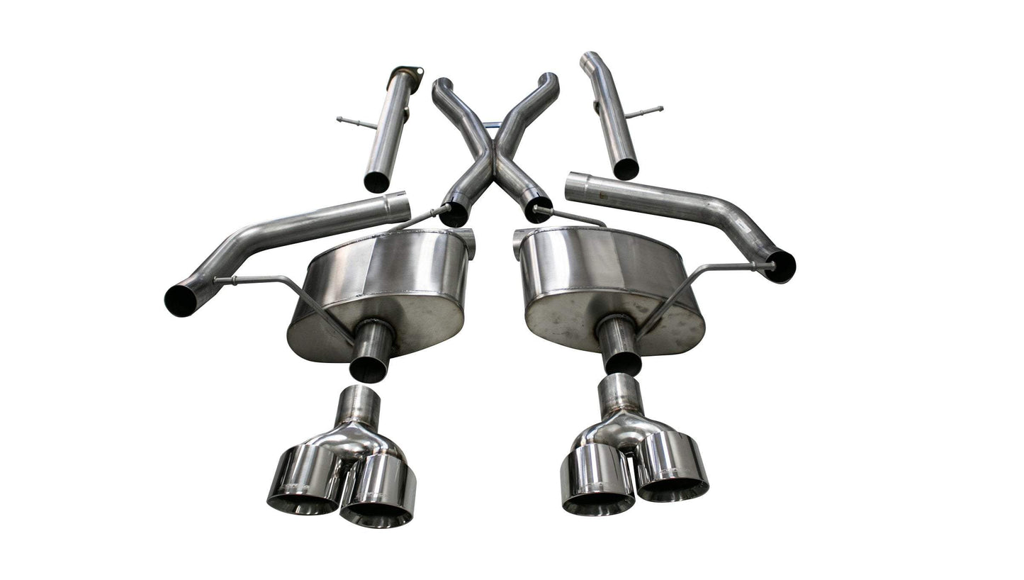 CORSA Xtreme, Sport / 2.75 in Cat-Back 4.5 in Twin Tips | 2018-21 Jeep Grand Cherokee TrackHawk (21052, 21051)