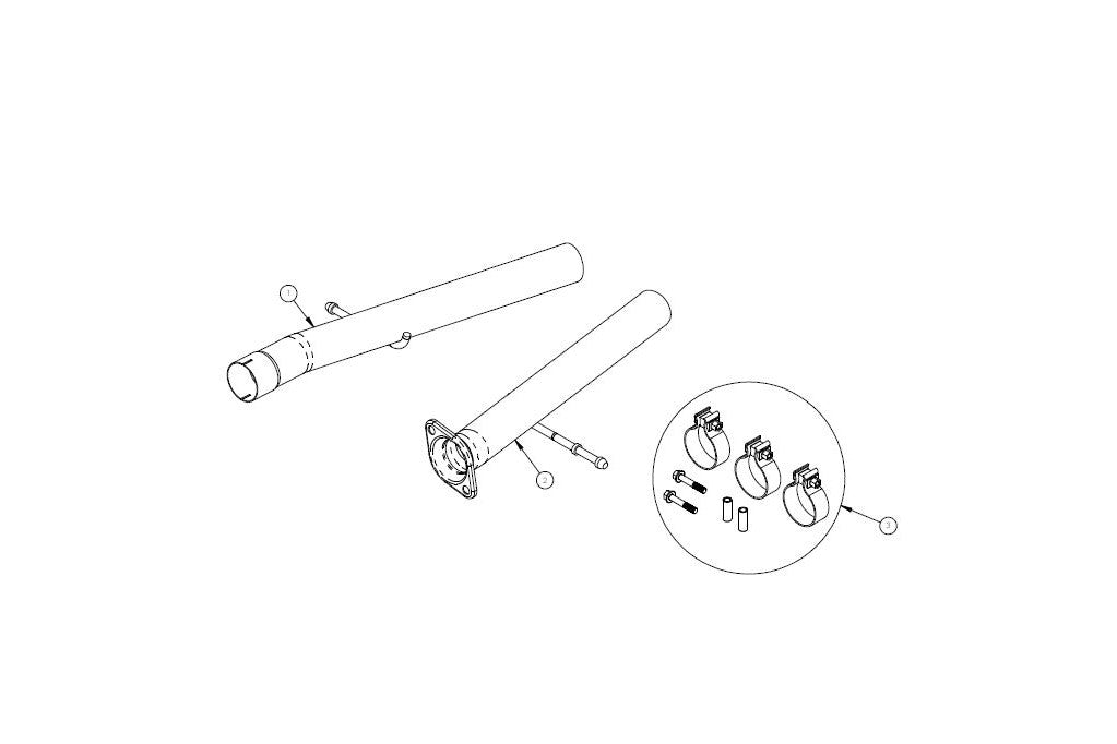 CORSA Sport to Xtreme / 2.75 in Head Pipes | 2018-21 Jeep Grand Cherokee TrackHawk (21053)