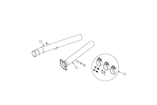 CORSA Sport to Xtreme / 2.75 in Head Pipes | 2018-21 Jeep Grand Cherokee TrackHawk (21053)