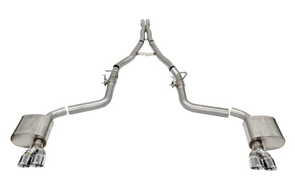 CORSA Xtreme Valved / 2.75 in Cat-Back 3.5 in Tips | 2015-2023 Challenger 6.4L, 6.2L (21070)