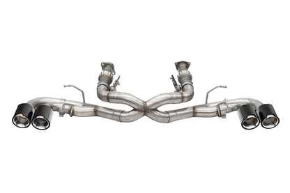 CORSA 3.0 in Cat-Back 4.5 in Carbon Fiber Tips | 2020-24 Corvette C8 (w/o Factory NPP) (21102CF, 21104CF)