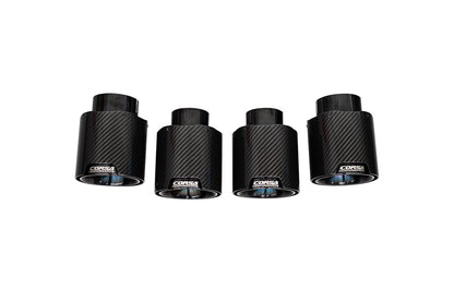 CORSA Replacement / Carbon Fiber 4.5 in Quad Tip Kit | 2020-24 Corvette C8 CORSA Systems (21109CF)