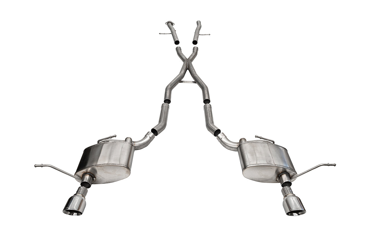 CORSA Xtreme, Sport / 2.5 in Cat-Back 4.5 in Single Tips | 2011-21 Jeep Grand Cherokee 5.7L (21187, 14991)