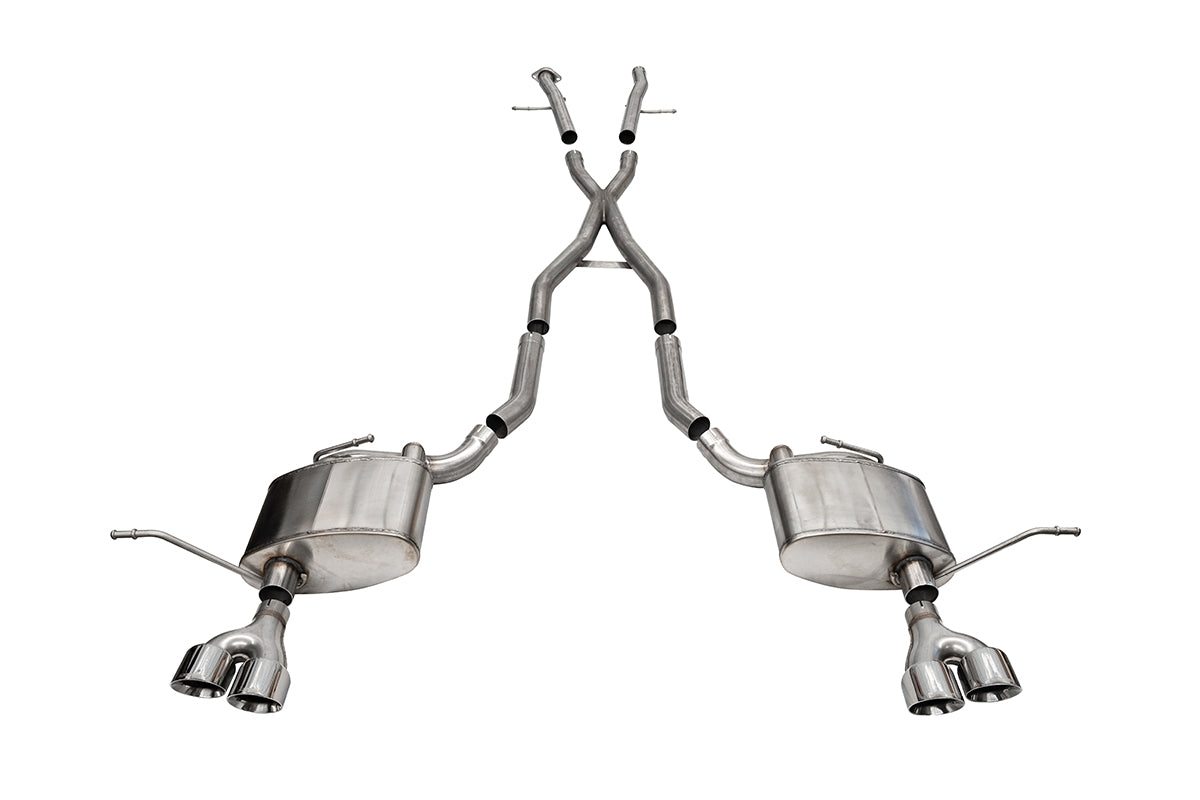 CORSA Xtreme, Sport / 2.5 in Cat-Back 4.0 in Twin Tips | 2014-21 Jeep Grand Cherokee 5.7L (21188, 14992)