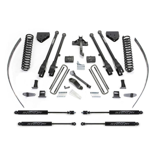 Fabtech 8in 4-Link Suspension System w/ Coils & Stealth | Ford F250 4WD (08-16) w/o Factory Overload (K2125M)