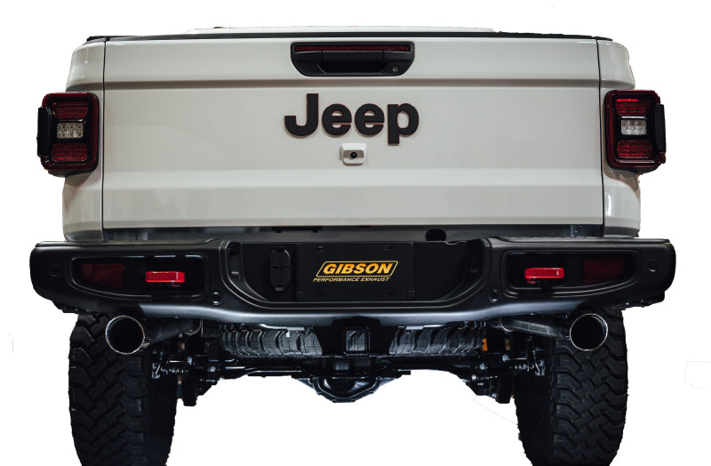Gibson 3in/2.5in Dual Split Cat-Back Exhaust | Jeep Gladiator JT Rubicon (20-22) (617410)