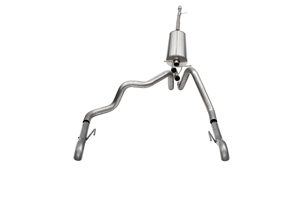 Corsa ZR2 22-25 Chevy Silverado Sport Cat-Back Dual Rear Exhaust