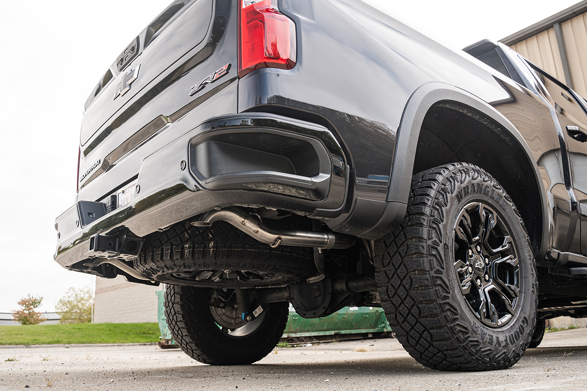 Corsa ZR2 22-25 Chevy Silverado Sport Cat-Back Dual Rear Exhaust
