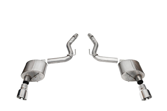 CORSA Sport, Touring / 3.0 in Axle-Back 4.5 in Slash Tips | 2024 Mustang GT Coupe (21252, 21256)