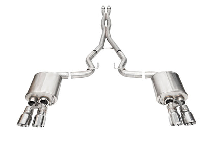 CORSA Xtreme Valved / 3.0 in Cat-Back 4.0 in Slash Tips | 2024 Mustang GT Coupe (21259)