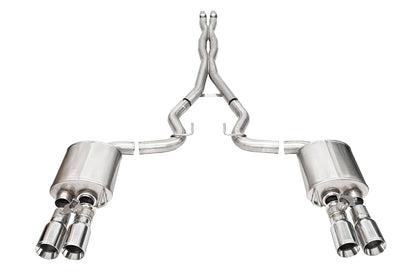 CORSA Xtreme Valved / 3.0 in Cat-Back 4.0 in Straight Tips | 2024 Mustang GT Coupe (21260)