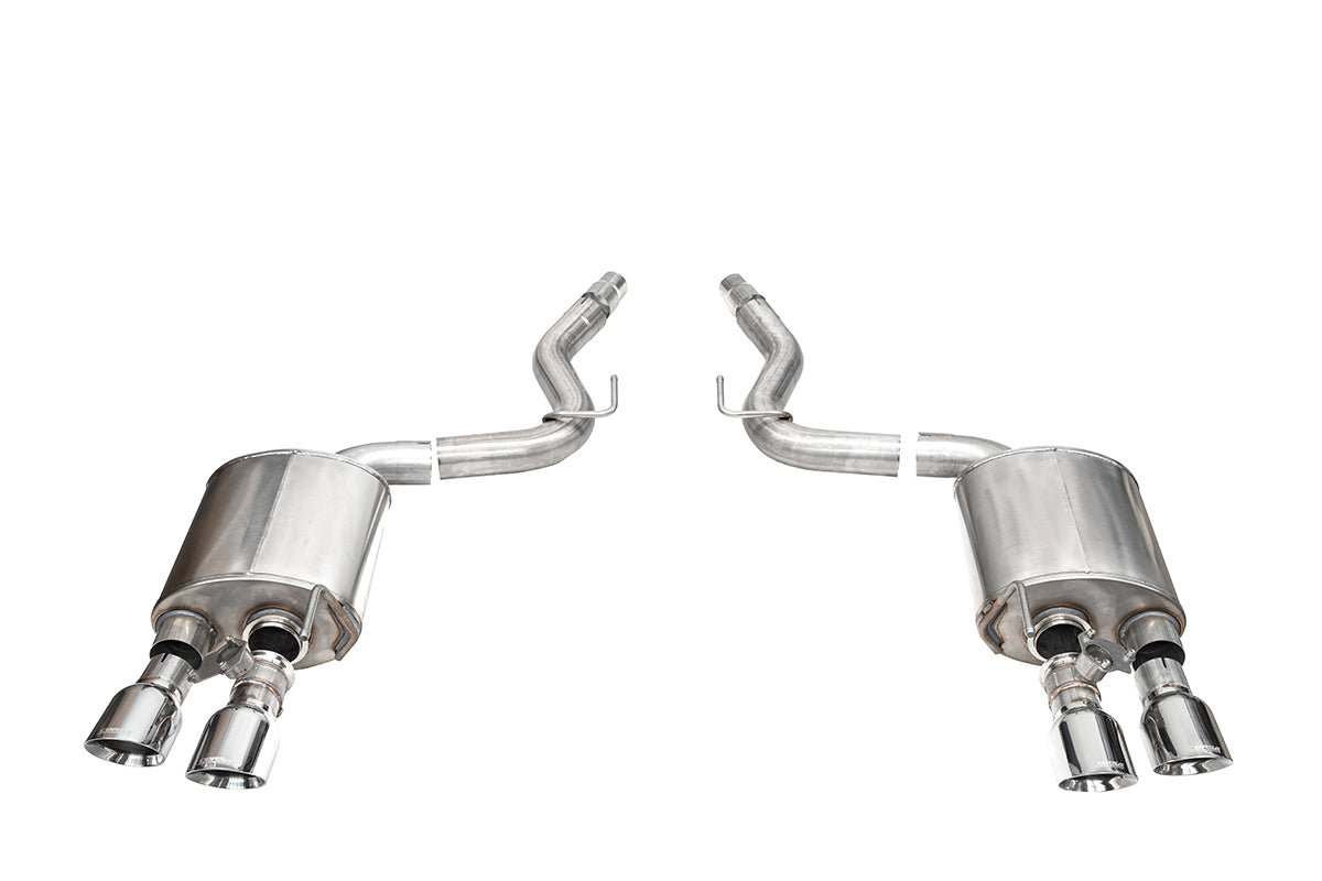 CORSA Sport Valved / 3.0 in Axle-Back 4.5 in Slash Tips | 2024 Mustang Dark Horse Coupe (21267)