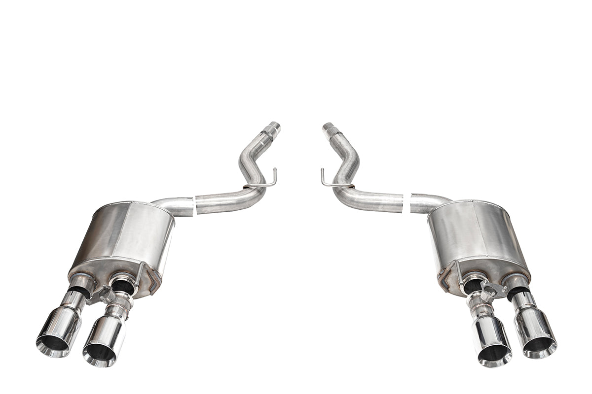 CORSA Sport Valved / 3.0 in Axle-Back 4.5 in Straight Tips | 2024 Mustang Dark Horse Coupe (21268)