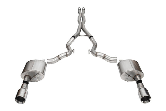 Corsa Performance 21275 Sport Cat-Back Exhaust System for 24-25 Mustang