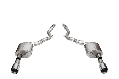 CORSA Sport, Touring / 3.0 in Axle-Back 4.5 in Straight Tips | 2024 Mustang GT Convertible (21273, 21277)